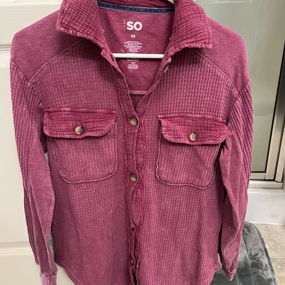 SO kohls waffle knit